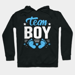 Gender Reveal Baby Shower Team Boy Hoodie